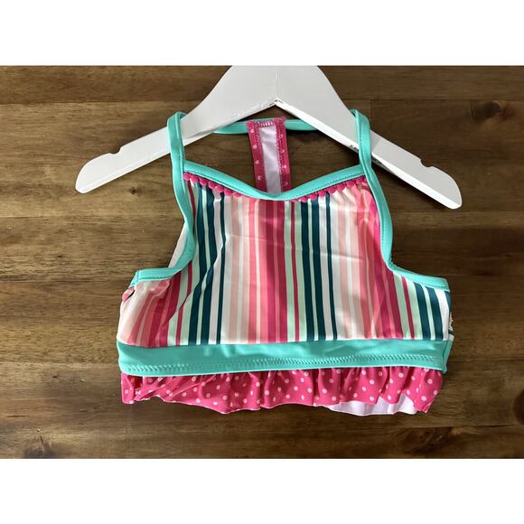 NWT Matilda Jane Enchanted Garden Style Play Pink Green Dot Two-Piece Swimsuit 6 - Picture 2 of 7